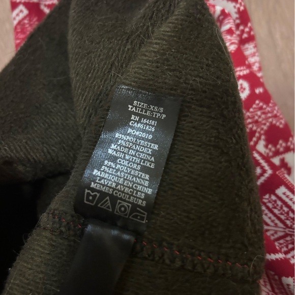 Just Cozy Women’s fleece lined print leggings Size Extra Small/Small - Picture 4 of 6